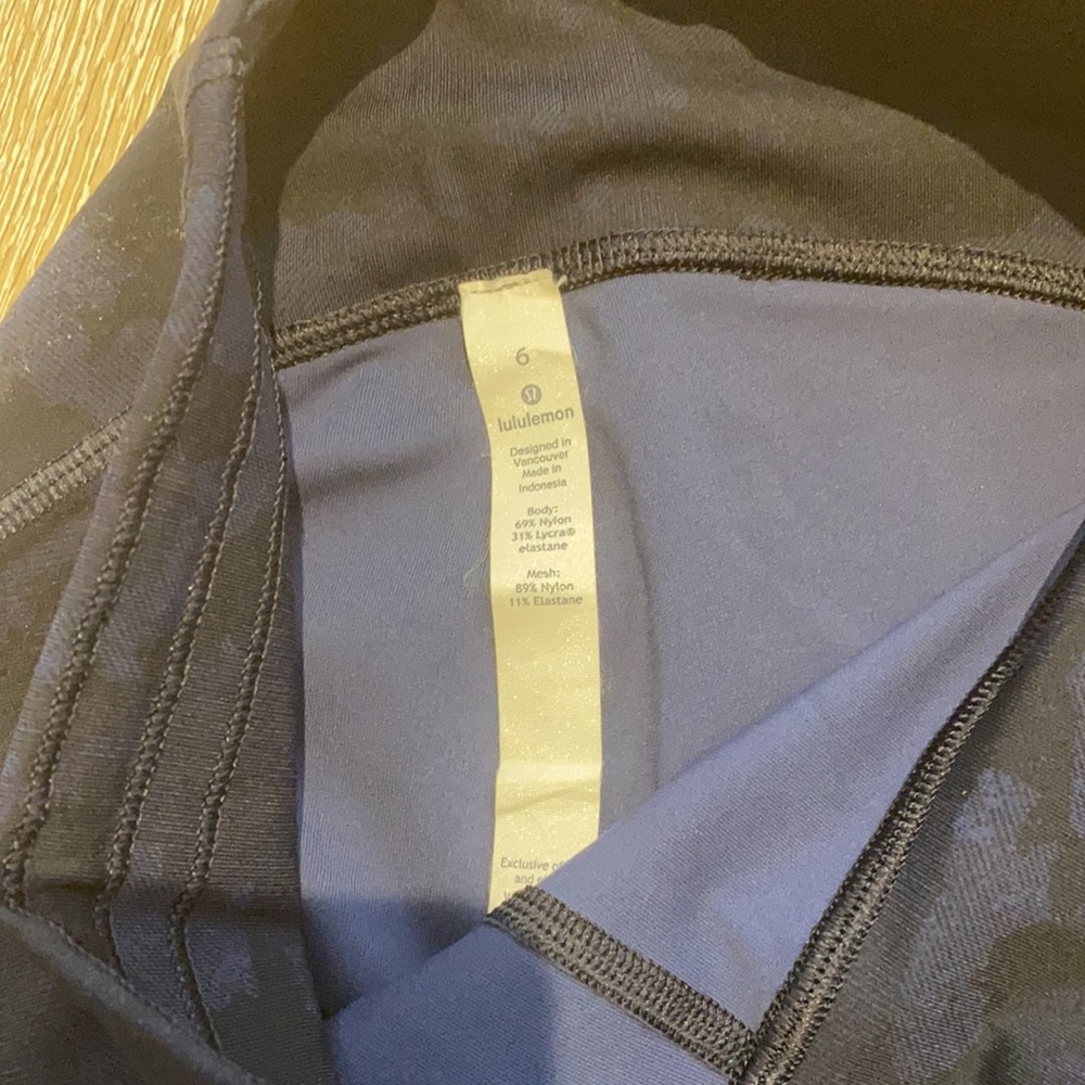 Lululemon EUC high waist crop leggings Size 6 - Picture 2 of 3